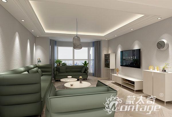 告別千篇一律的設(shè)計，硅藻泥客廳簡單耐看